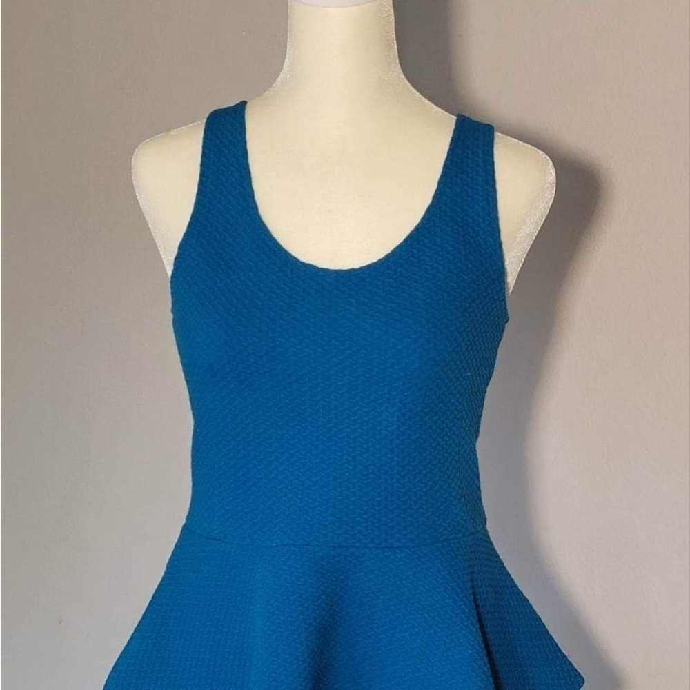 Ganni Teal Peplum Top S - Picture 6 of 9